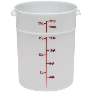22 QUART POLY ROUND CONTAINER  6EA/CS